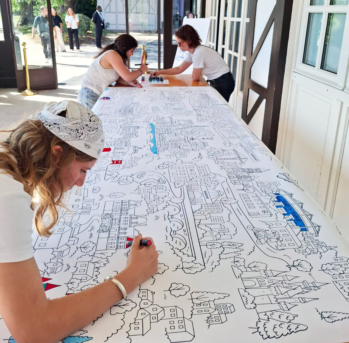 Fresque à colorier collaborative sur mesure pour Action Logement